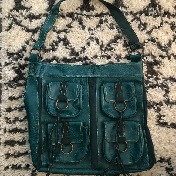 Candie's Handbags - Candie's Dark Green/Teal Tote